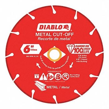 DIABLO Diamond Saw Blade Blade Dia 6 in., 415J83