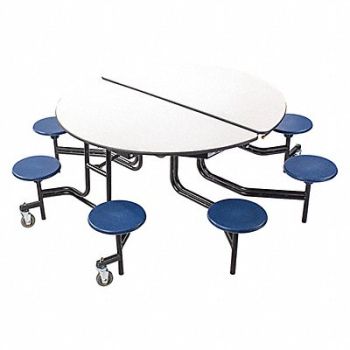 OKLAHOMA SOUND Mobile Stool Table 29 H 81 W 80 D, 415M79