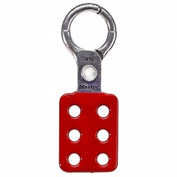 MASTER LOCK Lockout Hasp Snap-On Red 4-3/8in. L, 40CL91