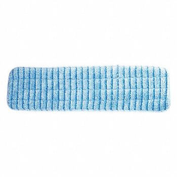 MICROFIBER TECHNOLOGIES Mop Pad Blue Microfiber PK12, 416J13