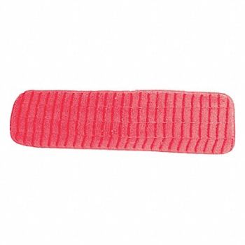 MICROFIBER TECHNOLOGIES Mop Pad Red Microfiber PK12, 416J14