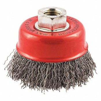 NORTON Cup Brush Arbor Hole Mount 13/16 L Trim, 416L82