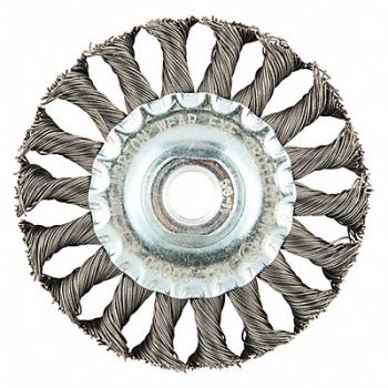 NORTON Wire Wheel Brush Arbor Hole Mount, 416L84