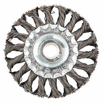 NORTON Wire Wheel Brush Arbor Hole Mount, 416L87