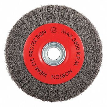 NORTON Wire Wheel Brush Arbor Hole Mount, 416M05