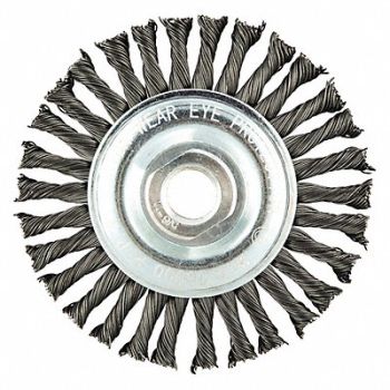 NORTON Wire Wheel Brush Arbor Hole Mount, 416M29