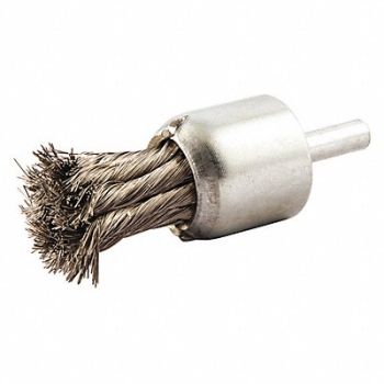 NORTON Knot Wire End Brush Shank Size 1/4, 416M31