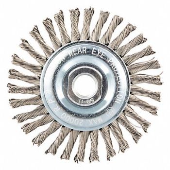 NORTON Wire Wheel Brush Arbor Hole Mount, 416M32