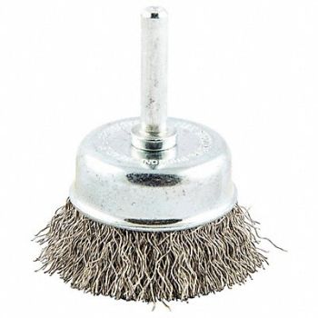 NORTON Crimped Wire Cup Brush Shank Mount, 416M37