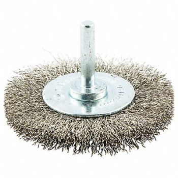 NORTON Wire Wheel Brush Shank Mount 3/4 L Trim, 416M39