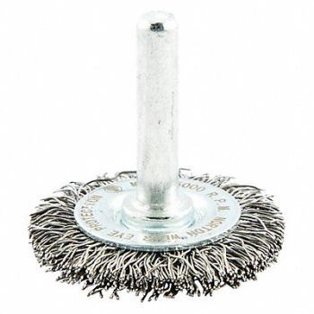 NORTON Wire Wheel Brush Shank Mount 1/4 L Trim, 416M41