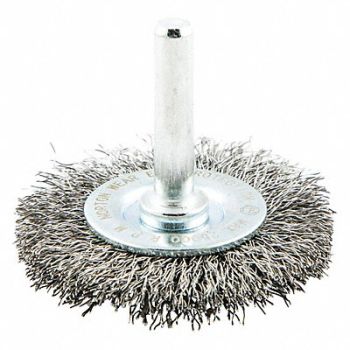NORTON Wire Wheel Brush Shank Mount 7/16 L Trim, 416M44