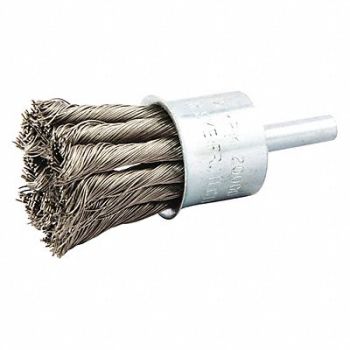 NORTON Knot Wire End Brush Shank Size 1/4, 416M46