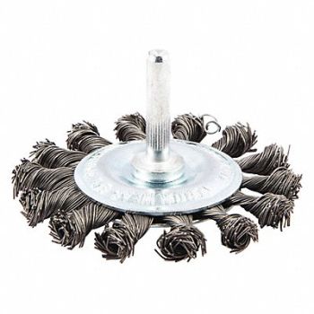 NORTON Wire Wheel Brush Shank Mount 5/8 L Trim, 416M51