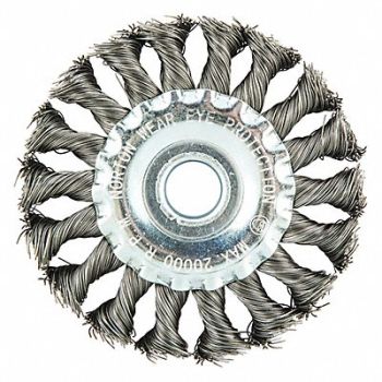 NORTON Wire Wheel Brush Arbor Hole Mount, 416M55