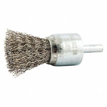 NORTON Crimped Wire End Brush Shank Size 1/4, 416M56