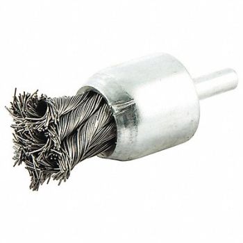NORTON Knot Wire End Brush Shank Size 1/4, 416M59