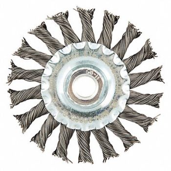 NORTON Wire Wheel Brush Arbor Hole Mount, 416M60