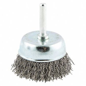 NORTON Crimped Wire Cup Brush Shank Mount, 416M66