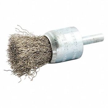 NORTON Crimped Wire End Brush Shank Size 1/4, 416M89