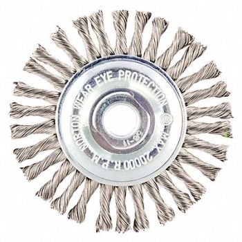 NORTON Wire Wheel Brush Arbor Hole Mount, 416M91