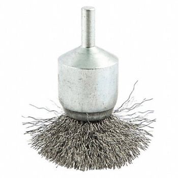 NORTON Crimped Wire End Brush Shank Size 1/4, 416M92