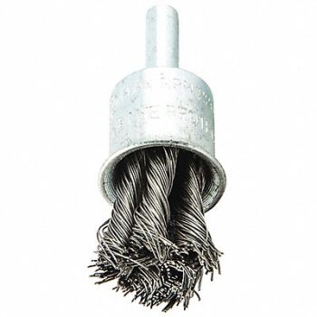 NORTON Knot Wire End Brush Shank Size 1/4, 416N38
