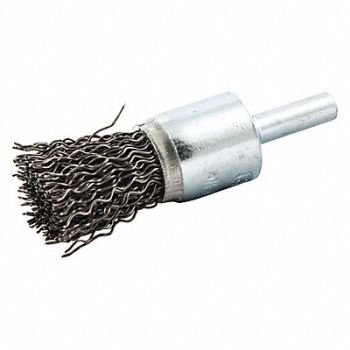 NORTON Crimped Wire End Brush Shank Size 1/4, 416N64