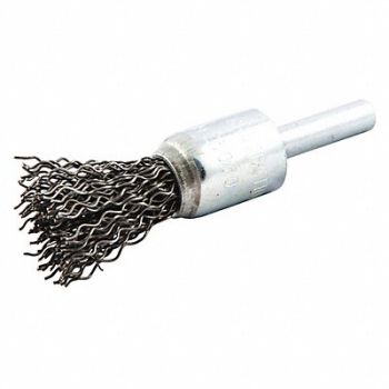NORTON Crimped Wire End Brush Shank Size 1/4, 416N66