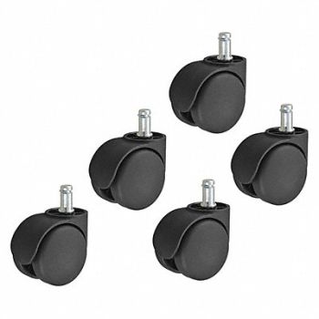 GRAINGER APPROVED Friction-Ring Stem Caster Kit PK5, 416P18
