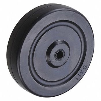 GRAINGER APPROVED Solid RBBR Wheel 5 300 lb., 416P23