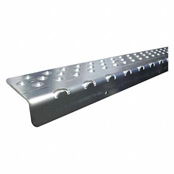 HANDI TREADS Stair Nosing Silver 36 W 2-3/4 D, 417T93
