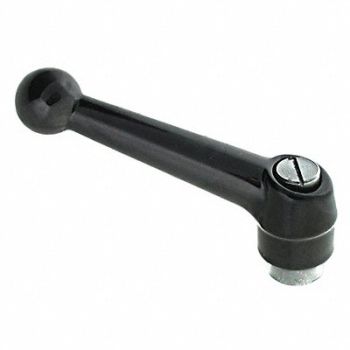 GRAINGER APPROVED Adjustable Handle 1/2 Hole Zinc, 417W40