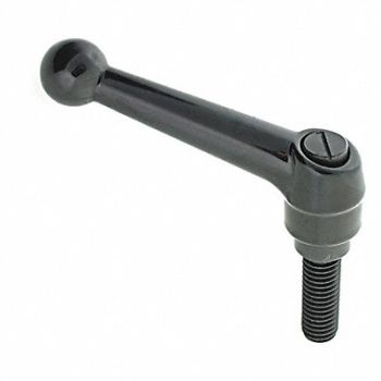 GRAINGER APPROVED Adjustable Handle #10-24 Zinc, 418Y33