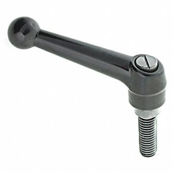 GRAINGER APPROVED Adjustable Handle #10-24 Zinc, 418Y32