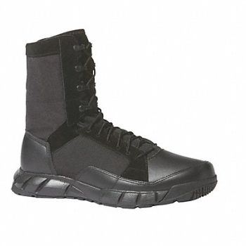 OAKLEY Tactical Boots 12-1/2 R Blk Plain Men PR, 417X26