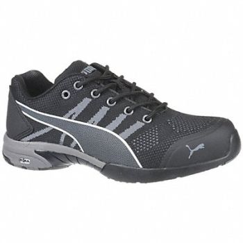 PUMA SAFETY SHOES Athletic Shoe 8-1/2 C Black Steel PR, 418V29