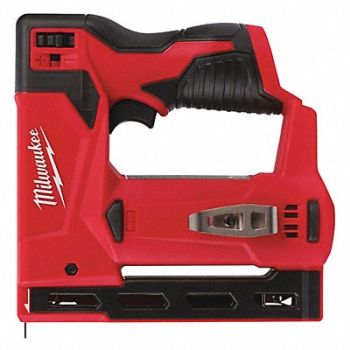MILWAUKEE Staple Gun Cordless 12VDC Bare Tool, 419J58