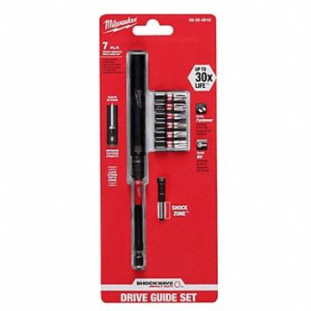 MILWAUKEE Drive Guide 1/4 Hex Shank Sz Magnetic, 419J74