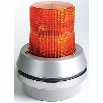 EDWARDS SIGNALING Horn Strobe Amber Cast Aluminum 120VAC, 41A006