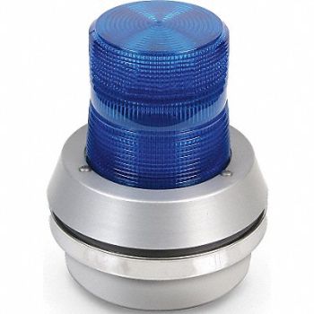 EDWARDS SIGNALING Horn Strobe Blue Cast Aluminum 120VAC, 41A007