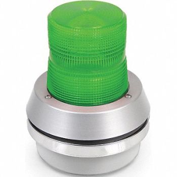 EDWARDS SIGNALING Horn Strobe Green Cast Aluminum 120VAC, 41A008