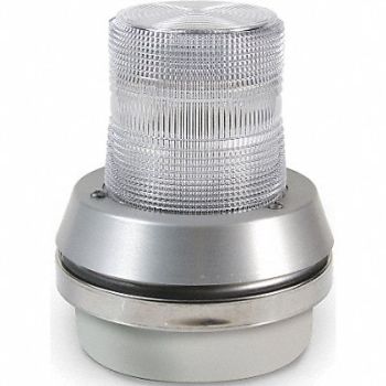 EDWARDS SIGNALING Horn Strobe White Cast Aluminum 120VAC, 41A010