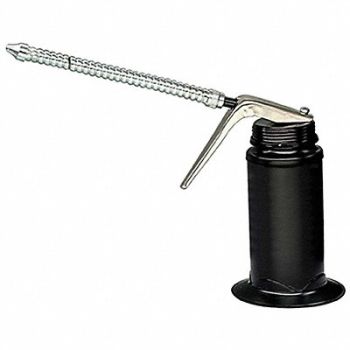 LUBRIMATIC Pistol Oiler 6oz 1/4in-28 Thread Steel, 41AA62