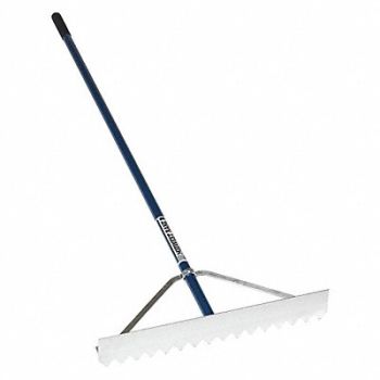 SEYMOUR MIDWEST RAKE Asphalt Lute Aluminum 66 in L 20 Tines, 41AA82