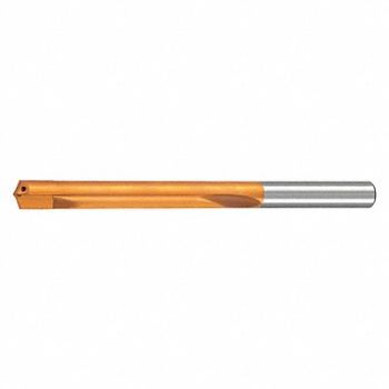 GRAINGER APPROVED Straight Flute Drill 3/8 Carbide Tip, 41AM80