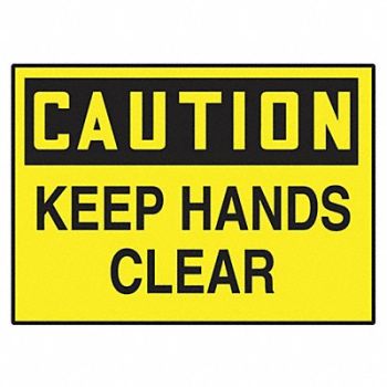 ACCUFORM Safety Label 3 1/2 inx5 in Vinyl PK5, 41CM83