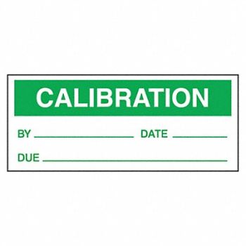 ACCUFORM Calibration Label 1-1/2inW x 5/8inH PK25, 41CM84