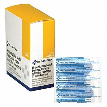 FIRST AID ONLY Finger Bandage Woven 1-3/4 W PK25, 41CP70