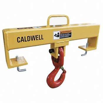 CALDWELL Forklift Beam Swivel Hook Cap 10 000 lb, 41D515